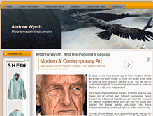 Tablet Screenshot of andrewwyeth.org